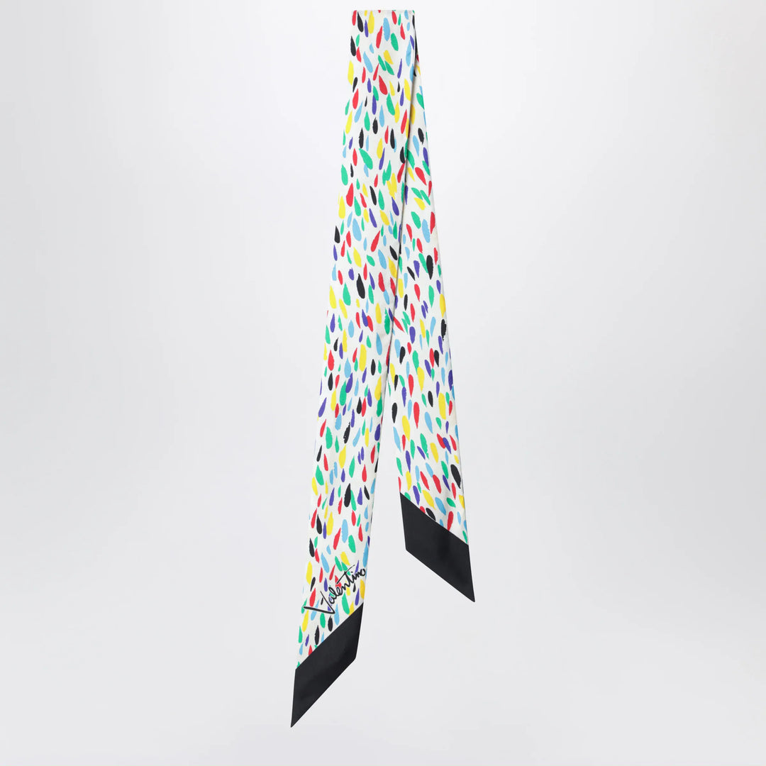 Valentino Garavani - Silk bandeau scarf with multicolor print Brand Scarves &amp; Shawls U