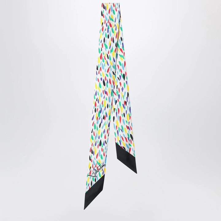 Valentino Garavani - Silk bandeau scarf with multicolor print Brand Scarves &amp; Shawls U