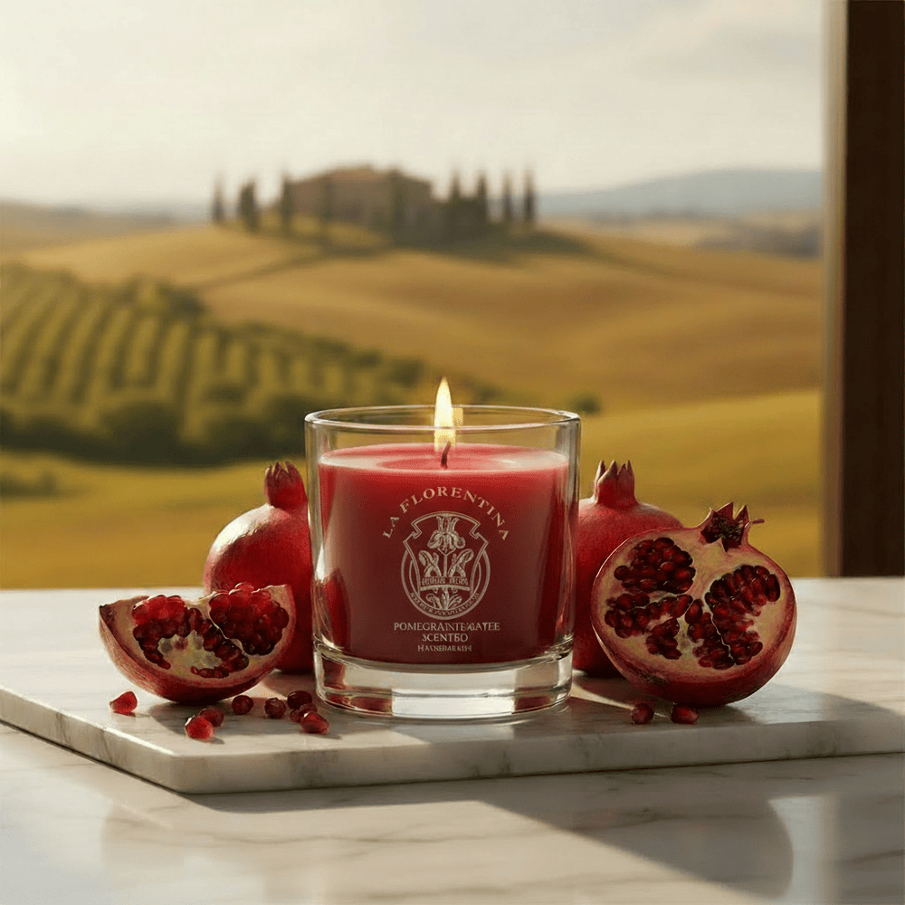 La Florentina Pomegranate Scented Candle 160 g Brand Scented Candles