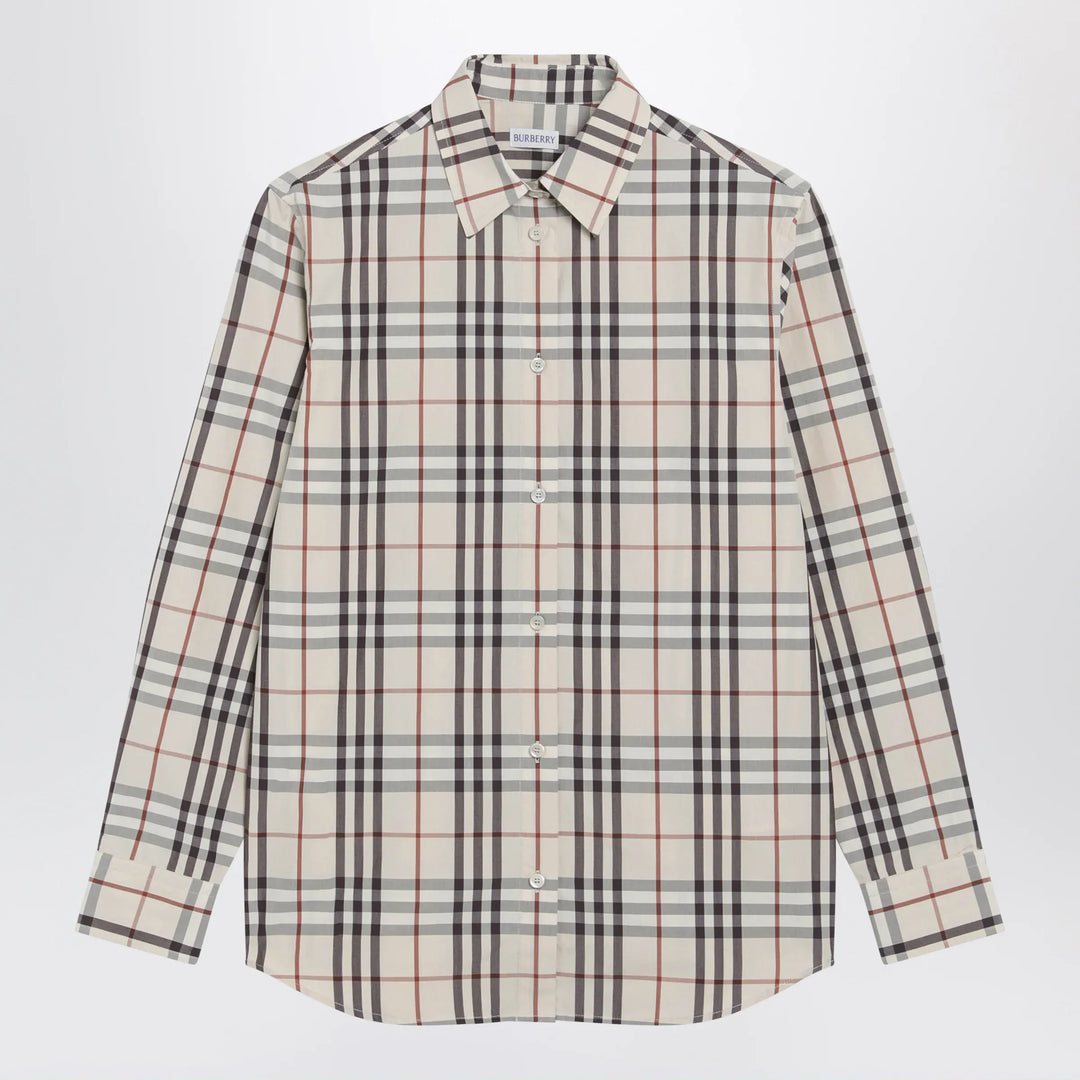 Burberry - Beige Check shirt by Burberry Brand Shirt 6 UK