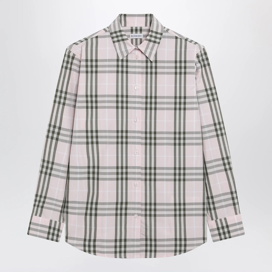 Burberry - Pink cotton Check pattern shirt Brand Shirt 10 UK