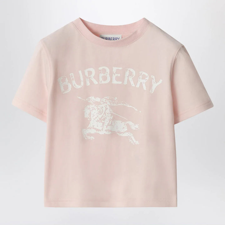 Burberry - Pink stretch cotton T-shirt with EKD Brand Shirt 3