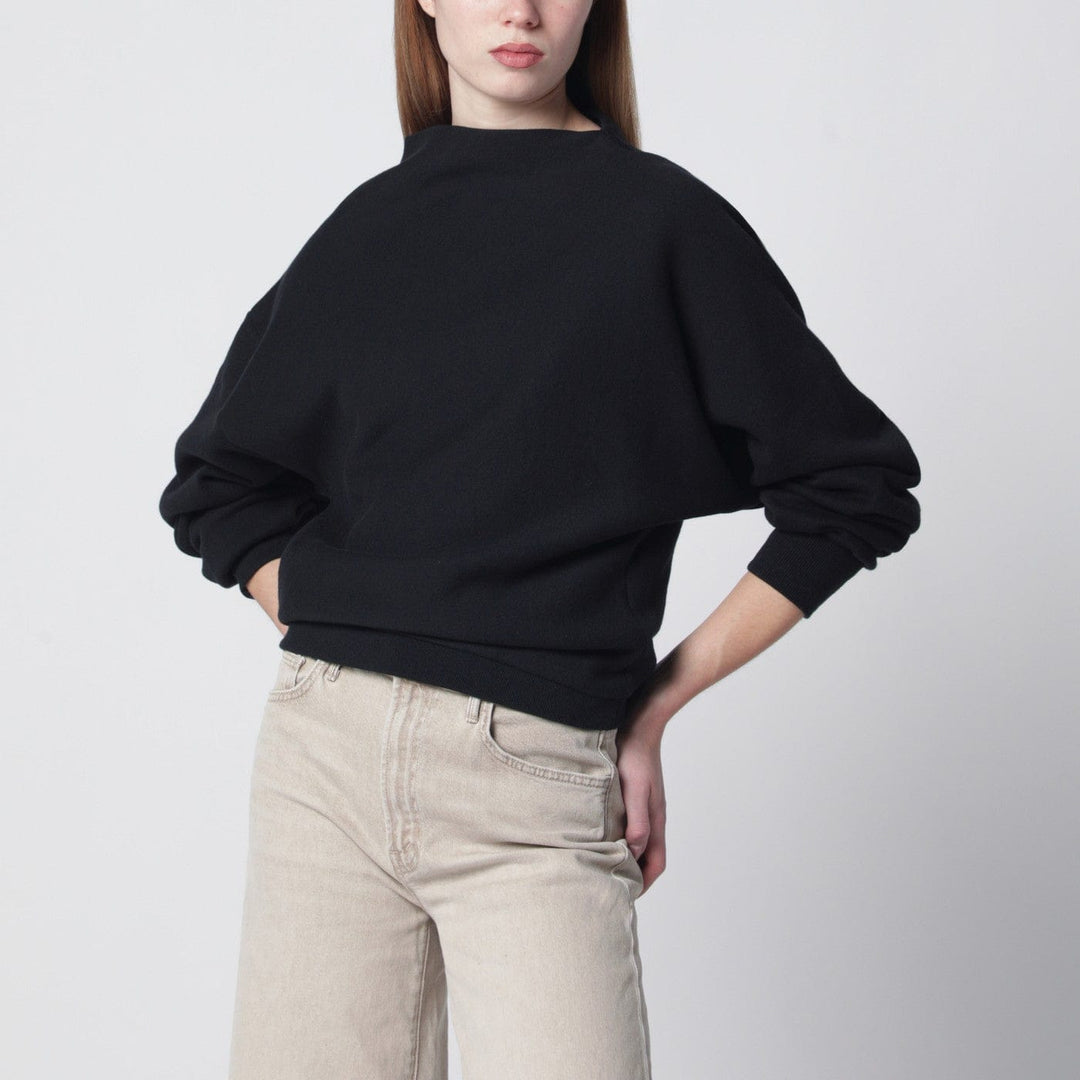 Shirts & Tops 6397 - Black draped sweatshirt Brand