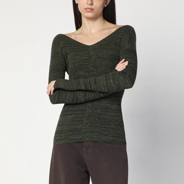6397 - Double-V military green sweater Brand Shirts &amp; Tops M