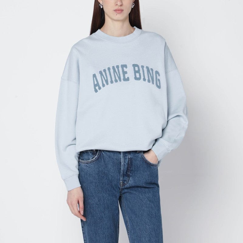 Shirts &amp; Tops ANINE BING - Light blue Miles sweatshirt with logo - S Brand