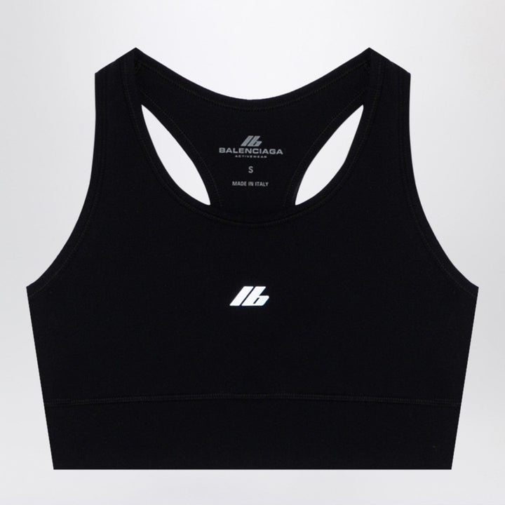 Shirts &amp; Tops Balenciaga - Black Activewear sleeveless top in matt nylon blend Brand