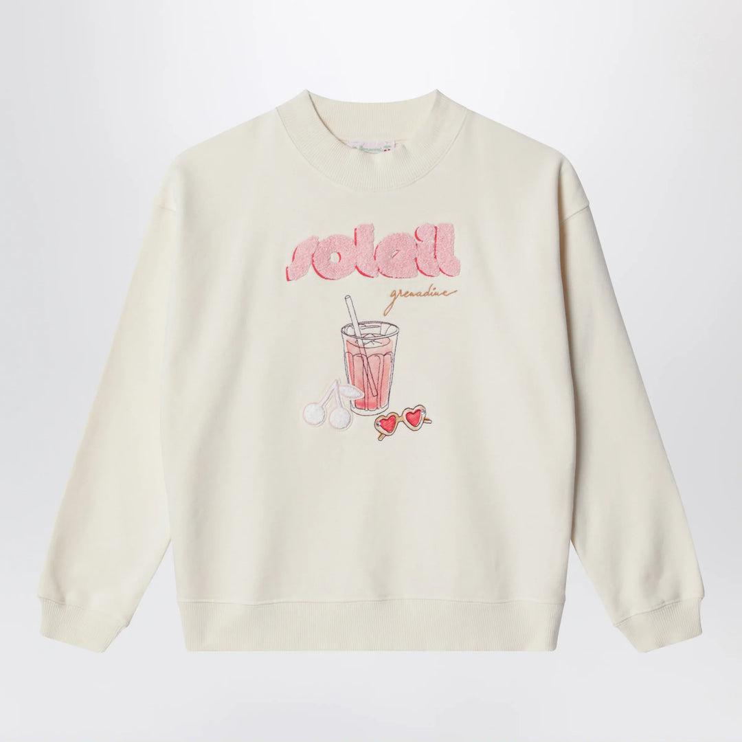 Bonpoint - Écru cotton sweatshirt Brand Shirts &amp; Tops 4Y