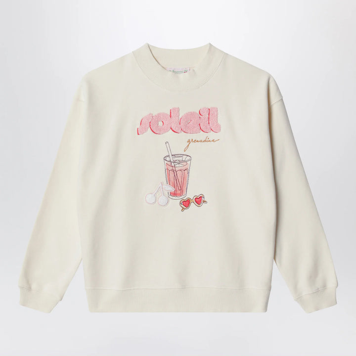 Bonpoint - Écru cotton sweatshirt Brand Shirts &amp; Tops 4Y