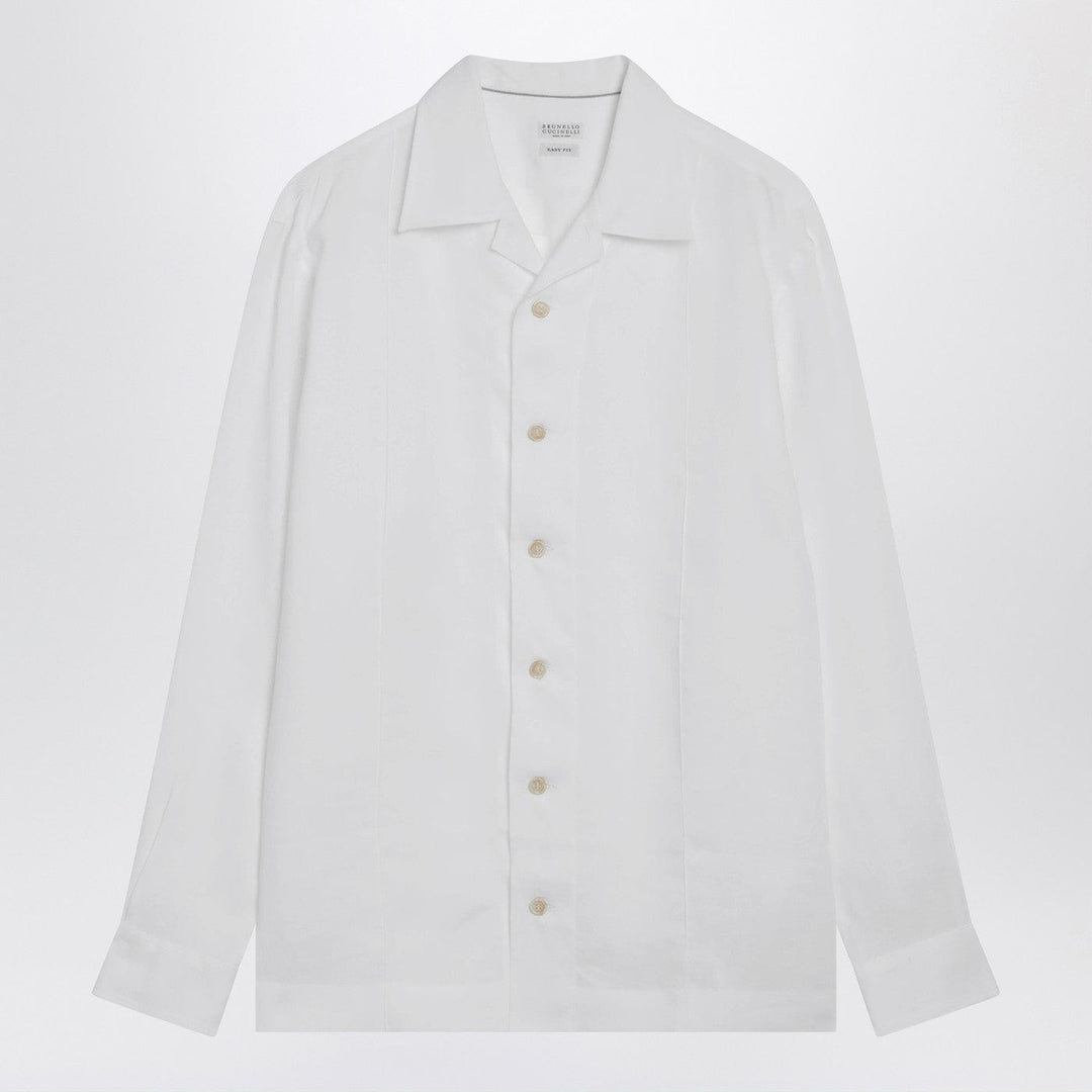 Shirts &amp; Tops Brunello Cucinelli - White linen East Fit shirt Brand