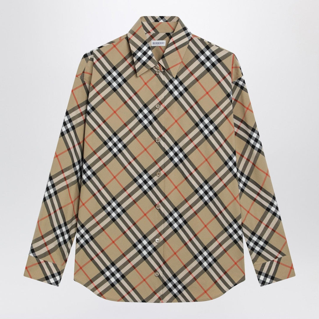 Shirts & Tops Burberry - Beige shirt with Check pattern Brand
