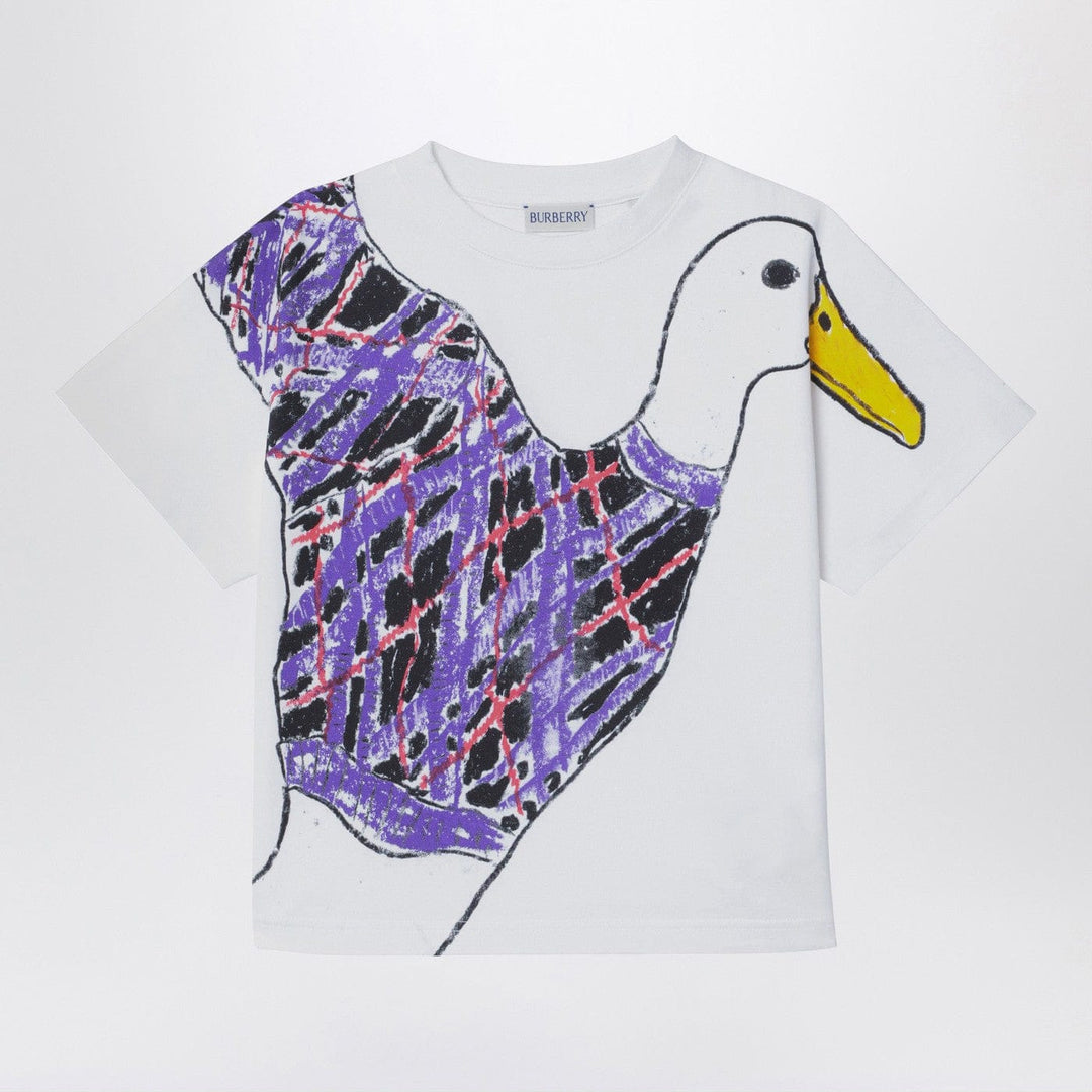 Shirts & Tops 6 Burberry - White cotton T-shirt with print Brand