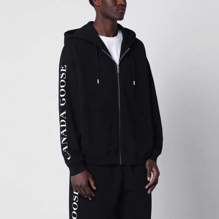Shirts &amp; Tops Canada Goose - Black zip-up sweatshirt with logo Brand