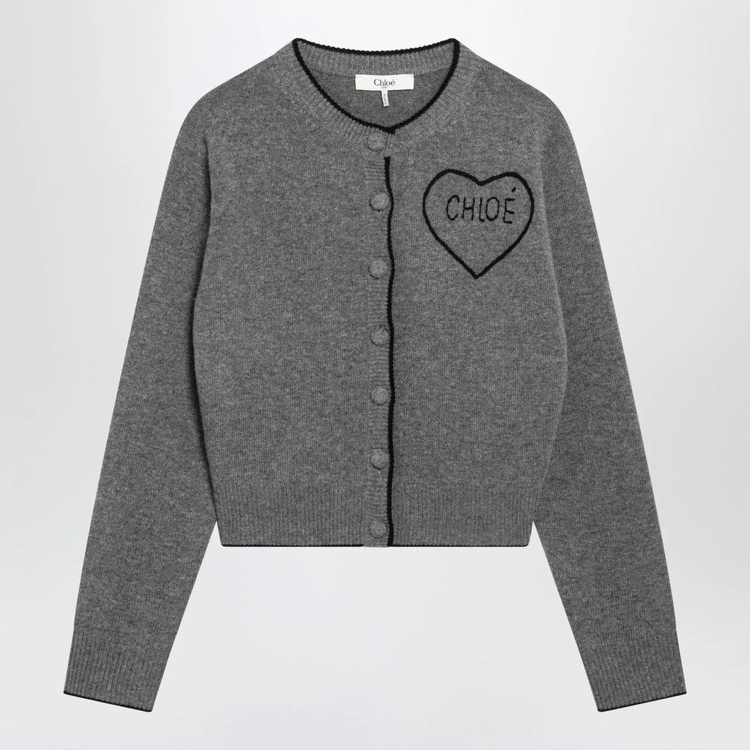 Chloé - Grey wool and cashmere cardigan Brand Shirts &amp; Tops M