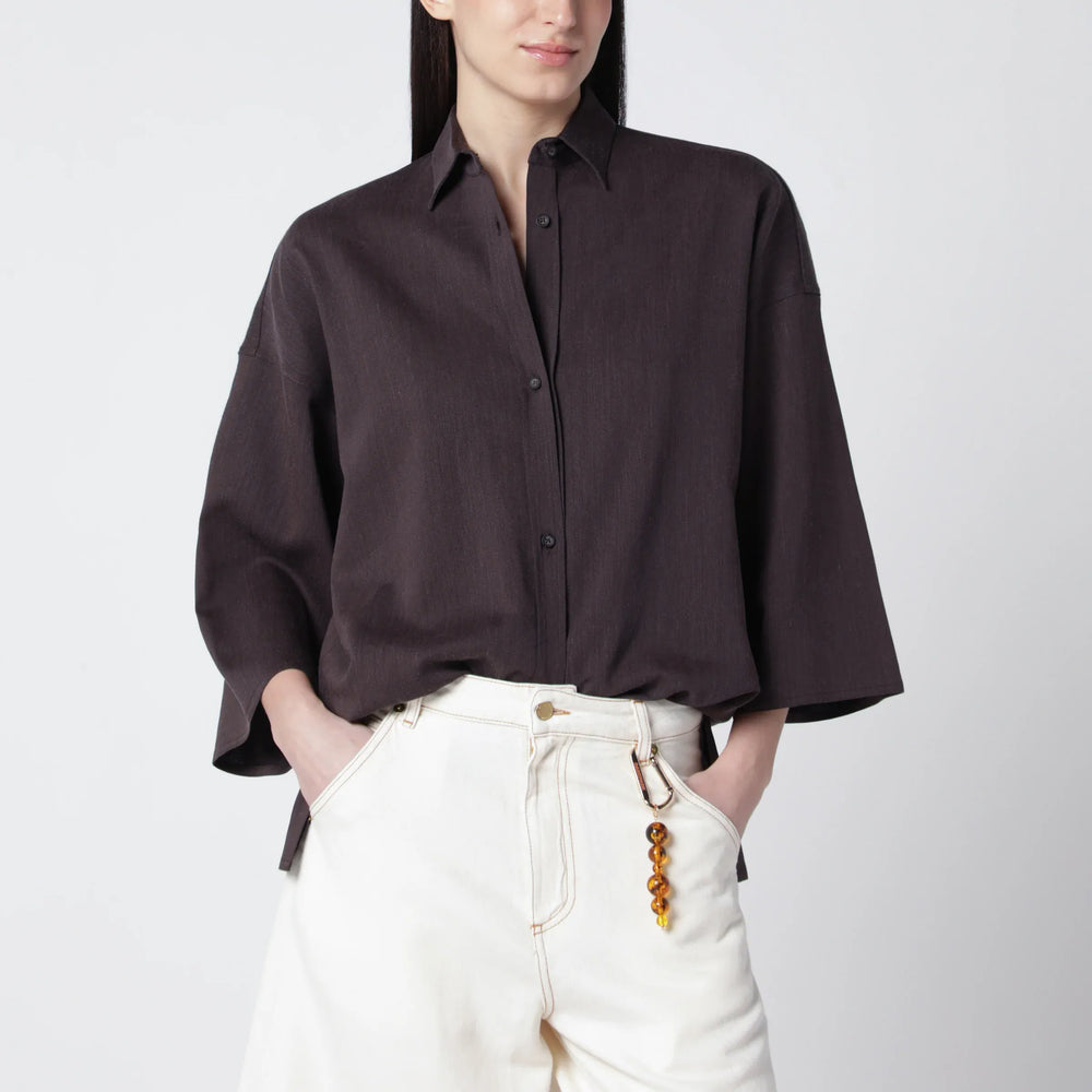 DARKPARK - Dora brown twill shirt Brand Shirts & Tops S