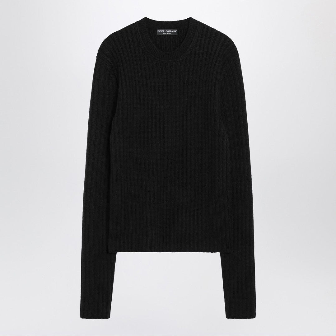 Shirts &amp; Tops Dolce&amp;Gabbana - Black ribbed wool sweater Brand