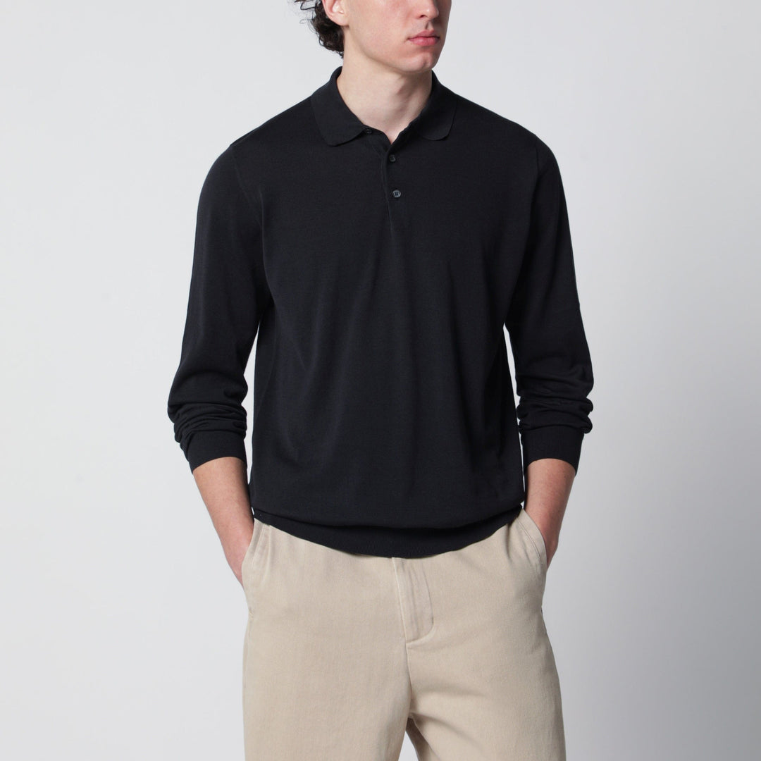 Shirts &amp; Tops Drumohr - Navy blue cotton polo shirt Brand