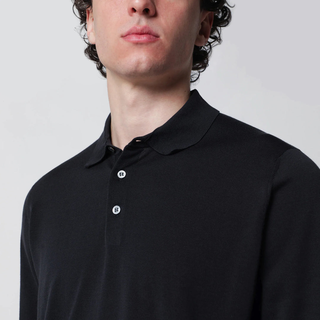 Drumohr - Navy blue cotton polo shirt Brand Shirts &amp; Tops