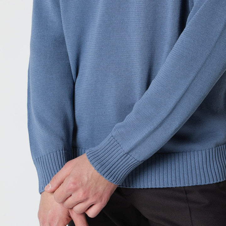 Drumohr - Powder blue cotton sweater Brand Shirts &amp; Tops