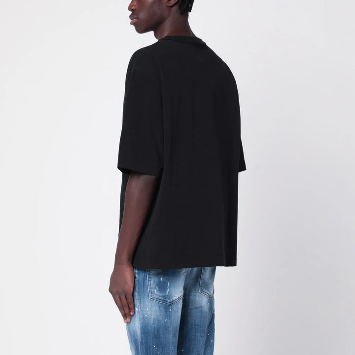 Dsquared2 - Black cotton T-shirt with logo Brand Shirts &amp; Tops