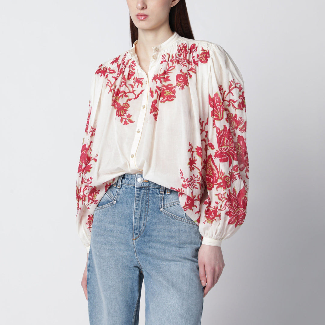 Shirts &amp; Tops ETRO - Blouse in cotton voile with floral print Brand