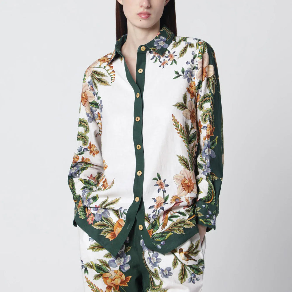 FARM Rio - Sand Nature shirt in linen blend Brand Shirts & Tops S