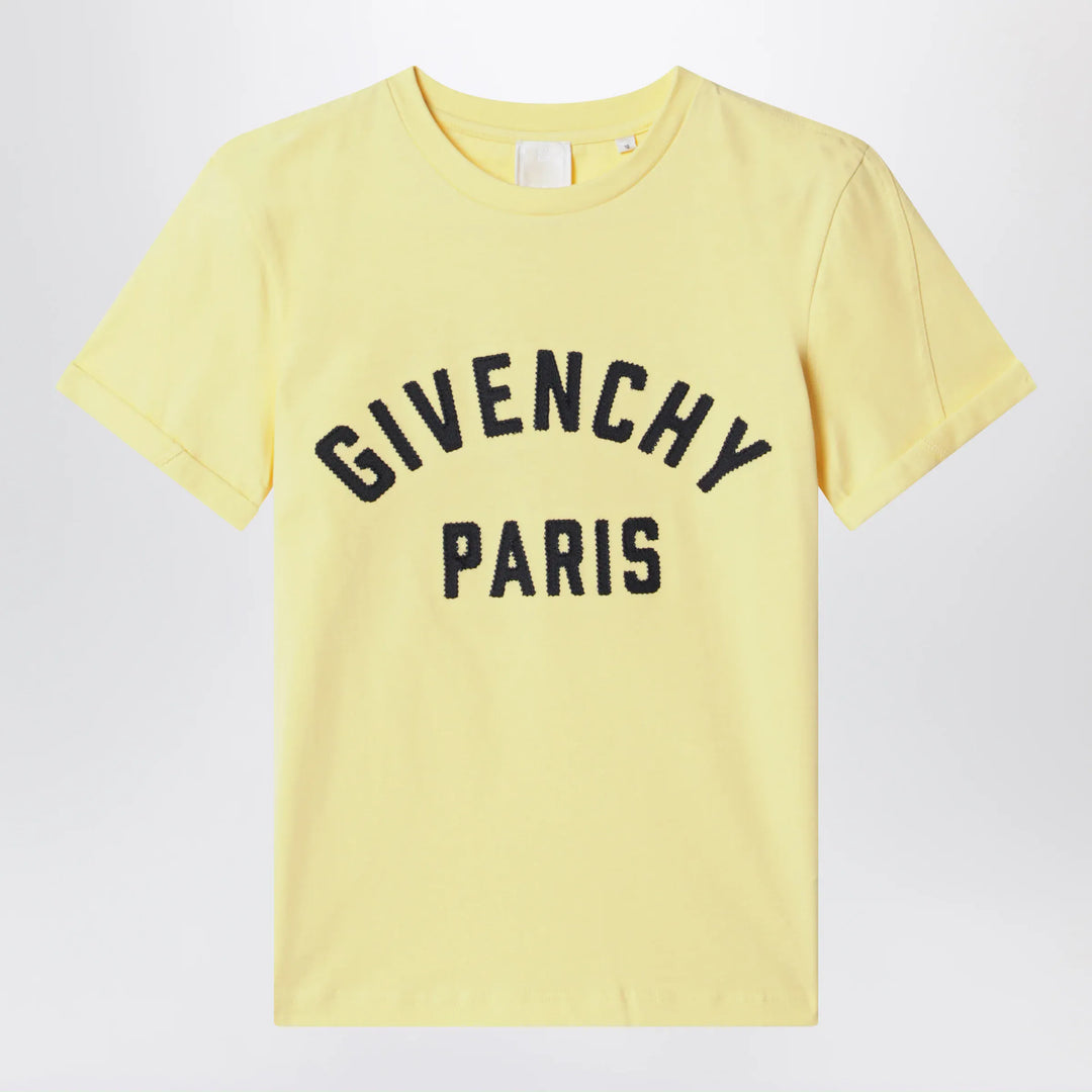Givenchy - Yellow T-shirt with embroidered logo Brand Shirts &amp; Tops 4Y