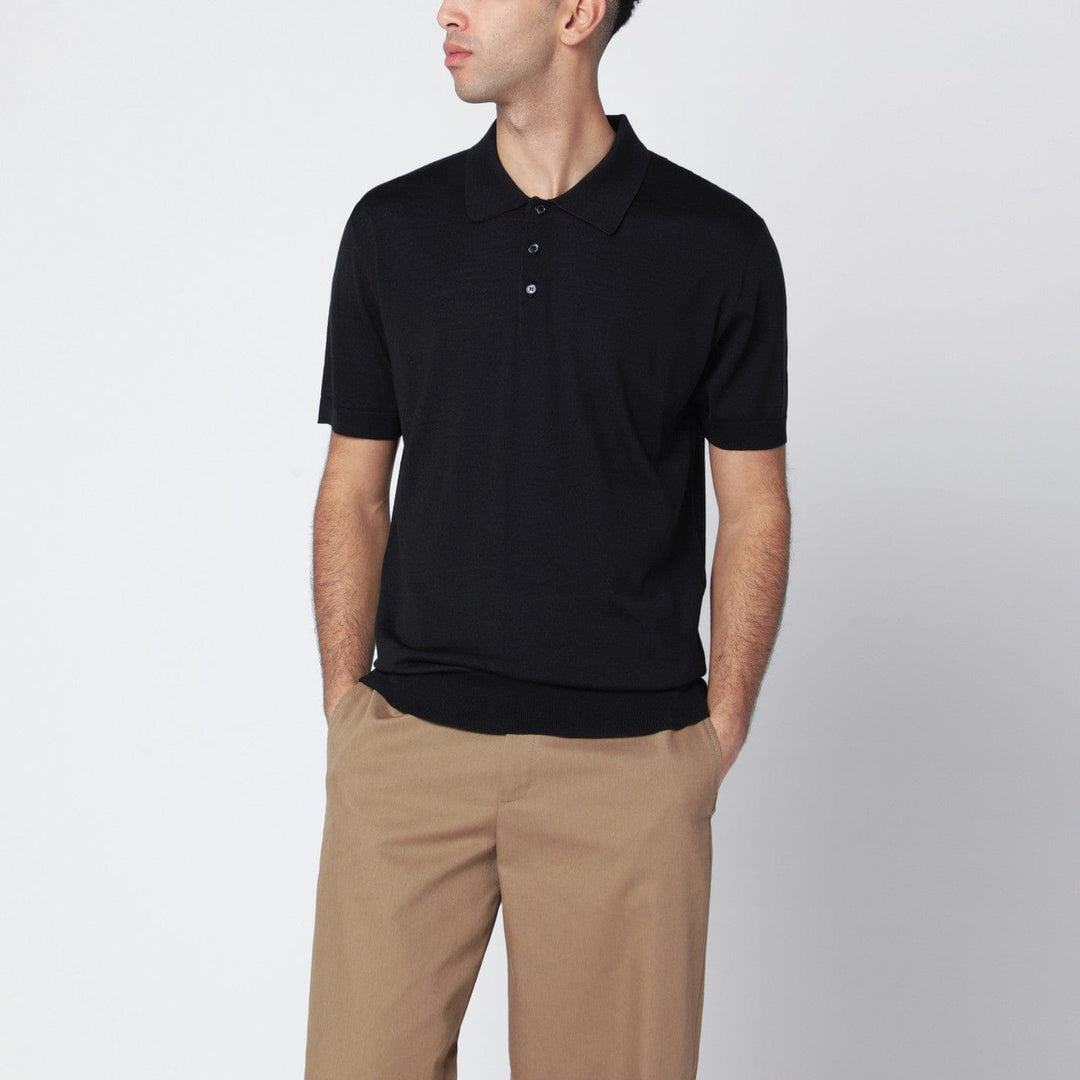Shirts & Tops S Golden Goose - Black wool polo shirt Brand