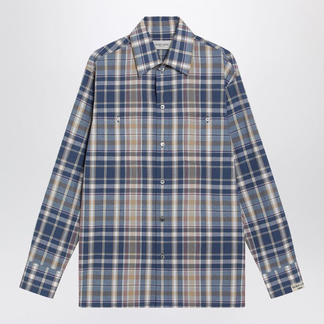 Shirts & Tops Golden Goose - Indigo blue checked shirt Brand