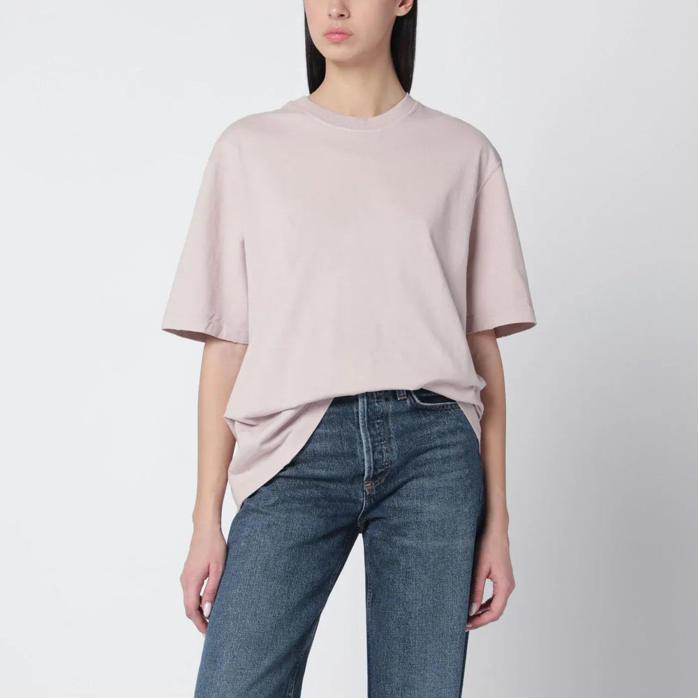 Golden Goose - Pink T-shirt with reversed logo lettering on the back Brand Shirts & Tops S