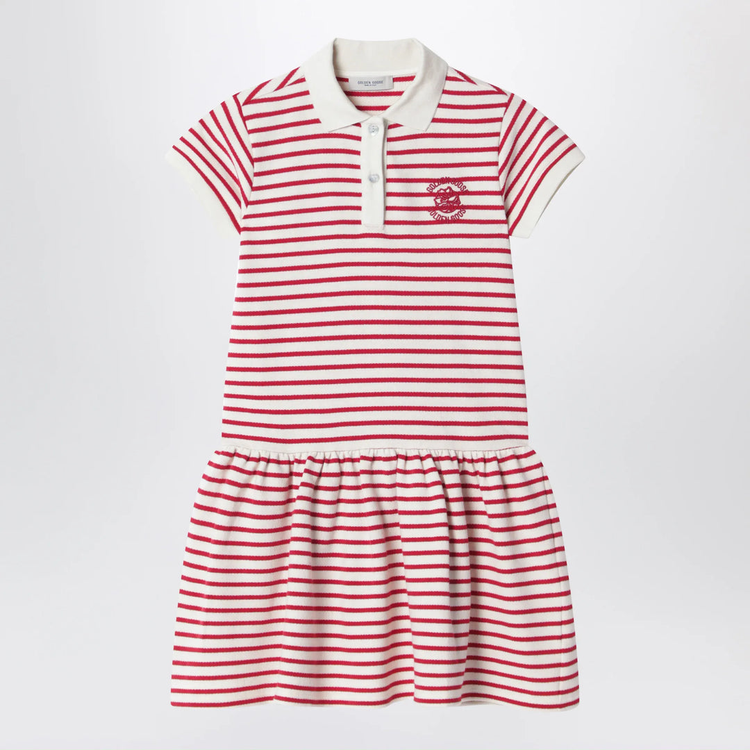 Golden Goose - White/red striped polo dress Brand Shirts &amp; Tops 8