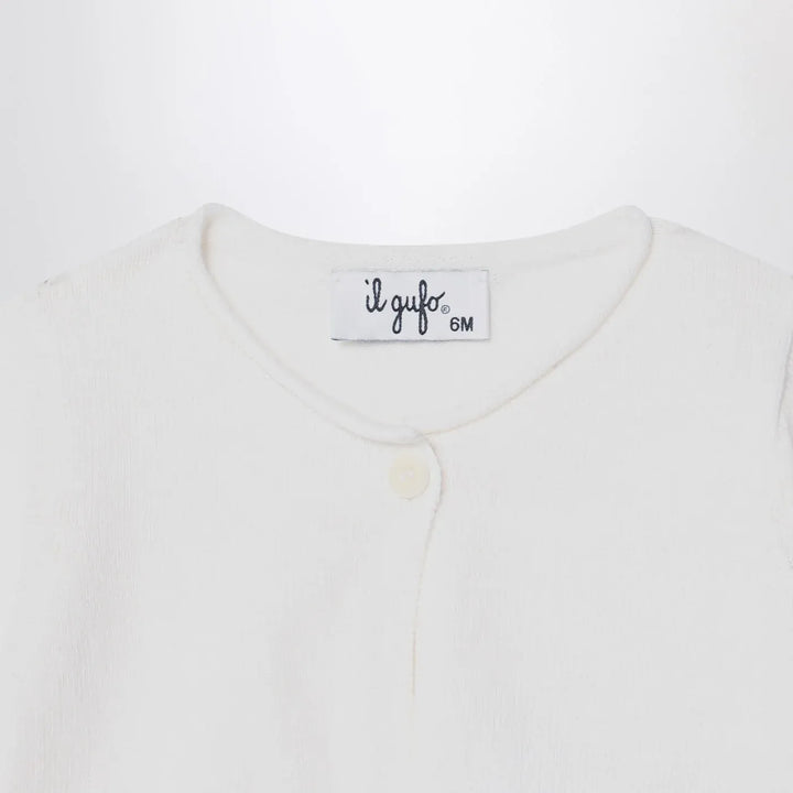 Il Gufo - Short wrap cardigan white milk Brand Shirts &amp; Tops 6M