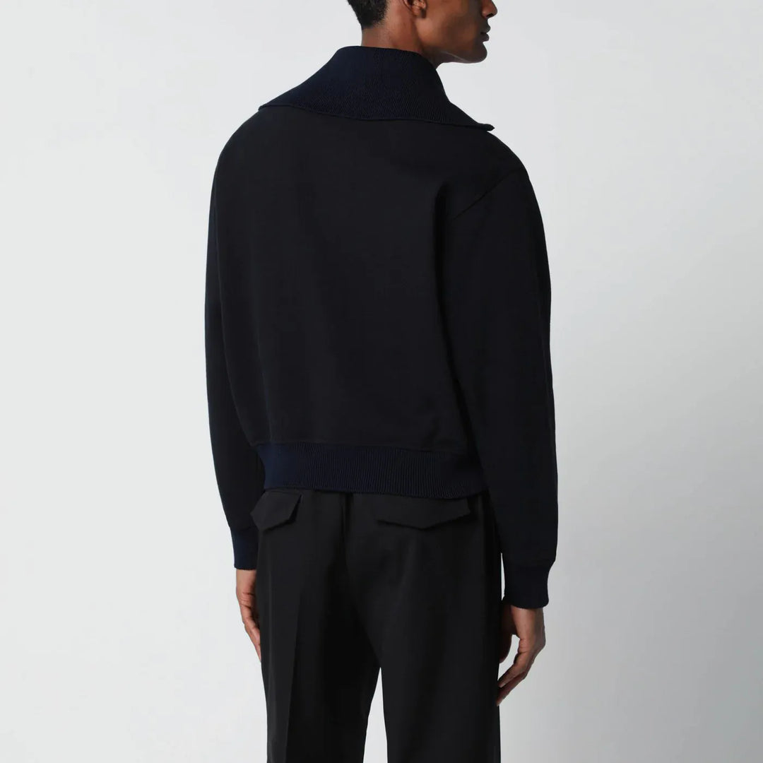 Jil Sander - Navy blue half-zip sweatshirt Brand Shirts &amp; Tops