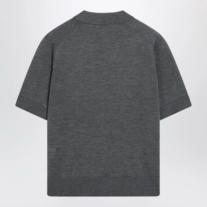 LouLou De Saison - Grey Migo Fluid Cashmere Polo Brand Shirts &amp; Tops L