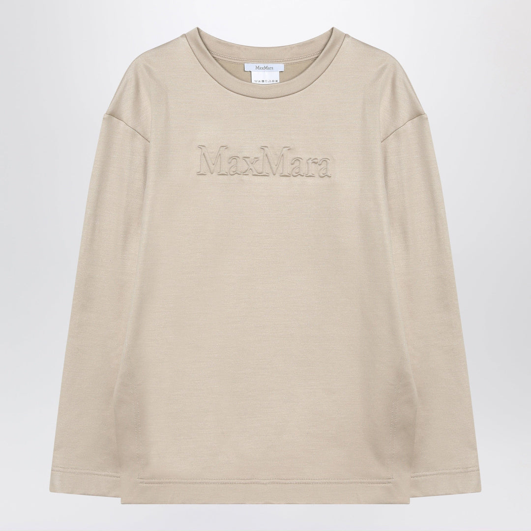 Shirts & Tops Max Mara - Beige sweatshirt in silk blend Brand