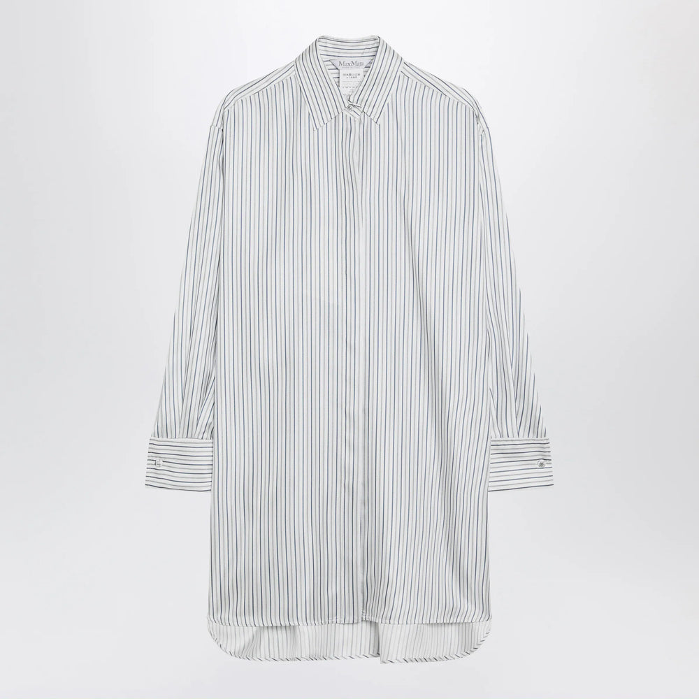 Max Mara - Oversized striped silk shirt Brand Shirts & Tops 38  IT