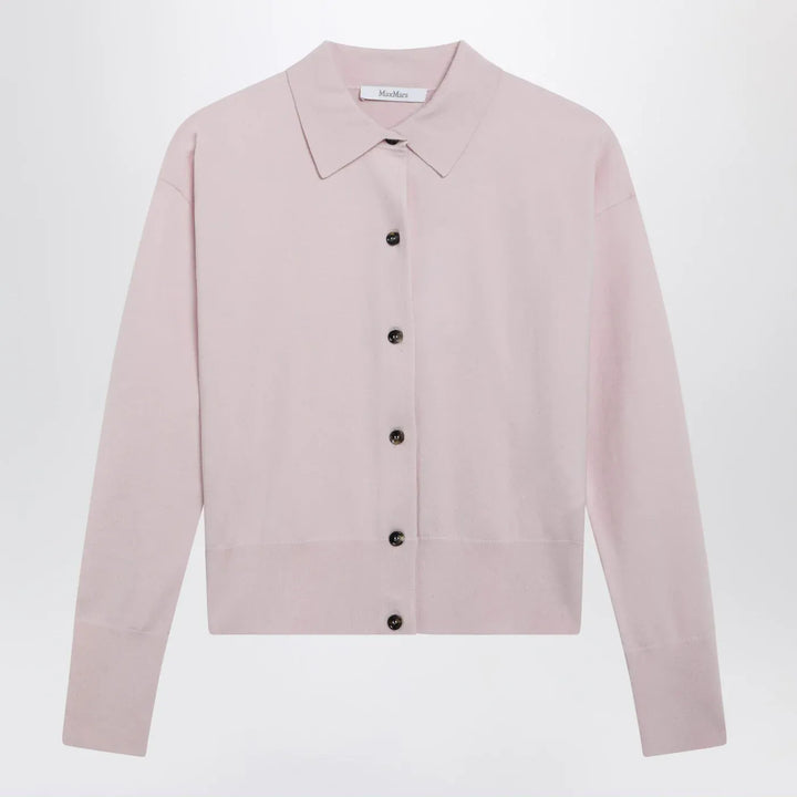 Max Mara - Pink wool-blend cardigan Brand Shirts &amp; Tops S