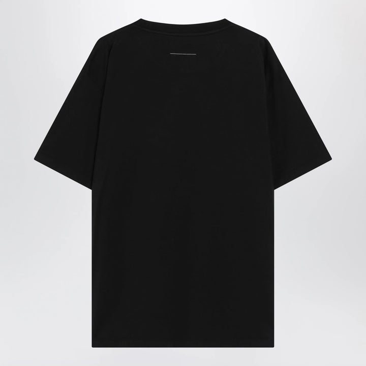 MM6 Maison Margiela - Black T-shirt with logo print Brand Shirts &amp; Tops