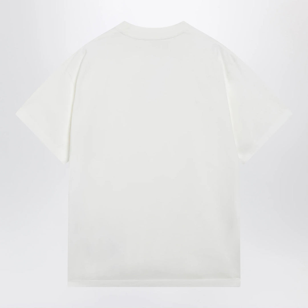 MM6 Maison Margiela - White cotton jersey T-shirt with logo patch Brand Shirts &amp; Tops M