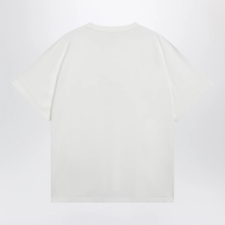 MM6 Maison Margiela - White cotton T-shirt with Numeric logo Brand Shirts &amp; Tops