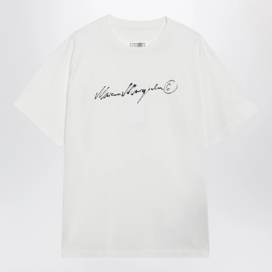 MM6 Maison Margiela - White T-shirt with logo print Brand Shirts &amp; Tops S