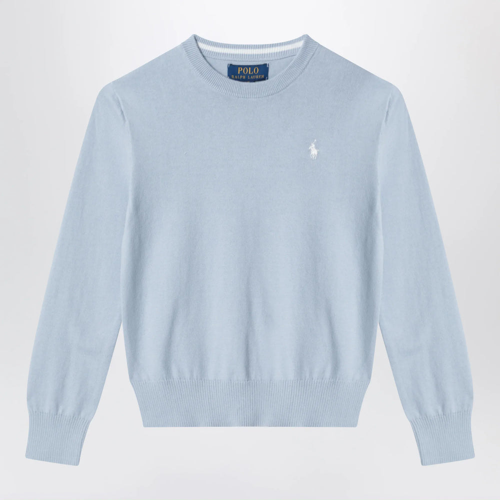 Polo Ralph Lauren - Light blue cotton crew-neck sweater Brand Shirts & Tops S