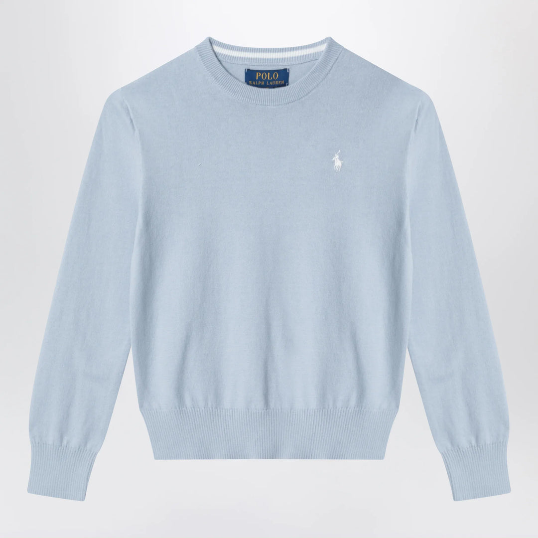 Polo Ralph Lauren - Light blue cotton crew-neck sweater Brand Shirts &amp; Tops S