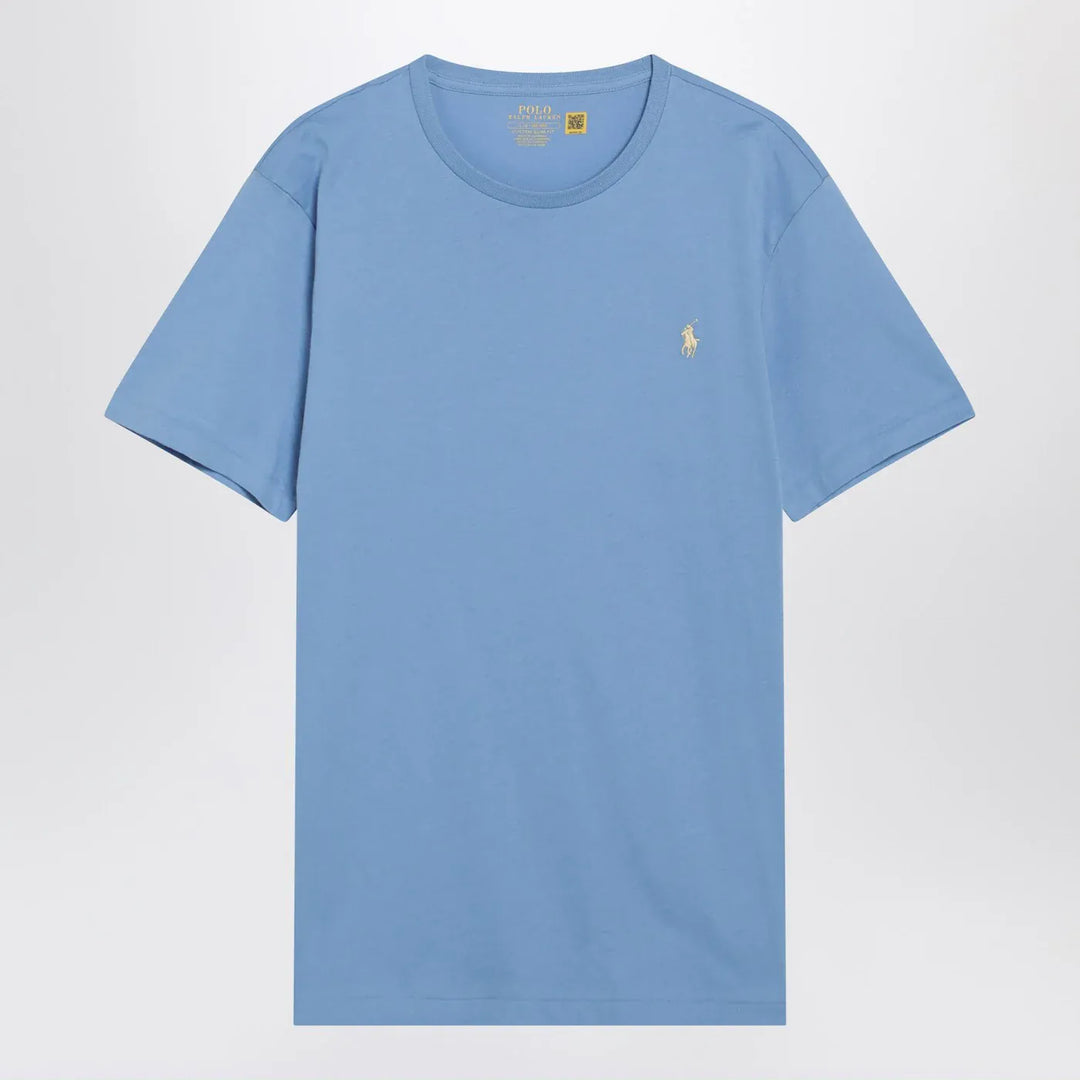 Polo Ralph Lauren - Light blue cotton Custom Slim-Fit T-shirt Brand Shirts &amp; Tops S