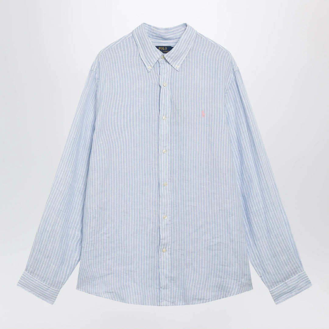 Polo Ralph Lauren - Light blue/white striped linen shirt Brand Shirts &amp; Tops S