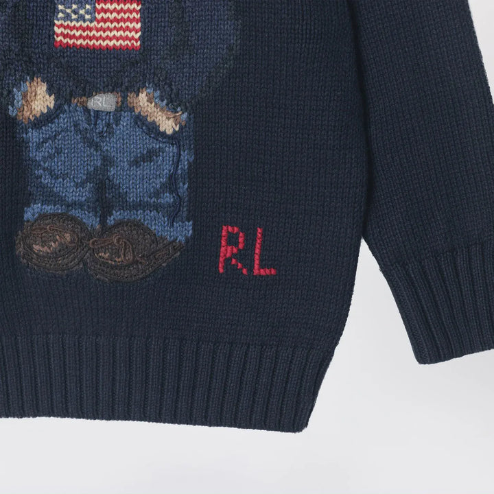 Polo Ralph Lauren - Navy blue Polo Bear cotton sweater Brand Shirts &amp; Tops