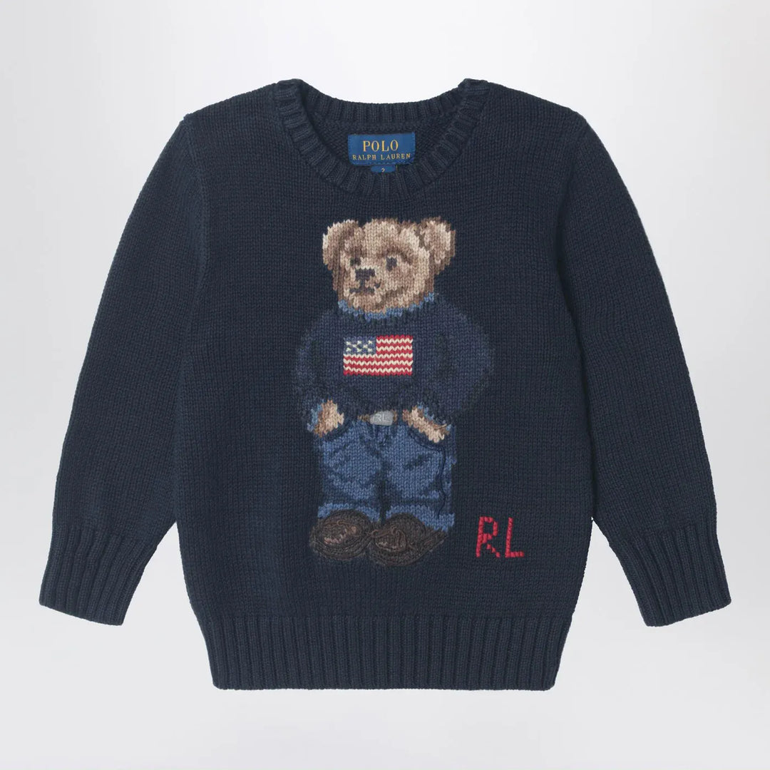 Polo Ralph Lauren - Navy blue Polo Bear cotton sweater Brand Shirts &amp; Tops 2