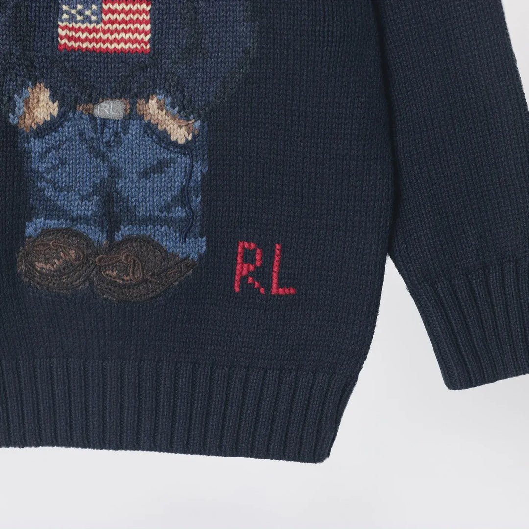Polo Ralph Lauren - Navy blue Polo Bear cotton sweater Brand Shirts &amp; Tops S
