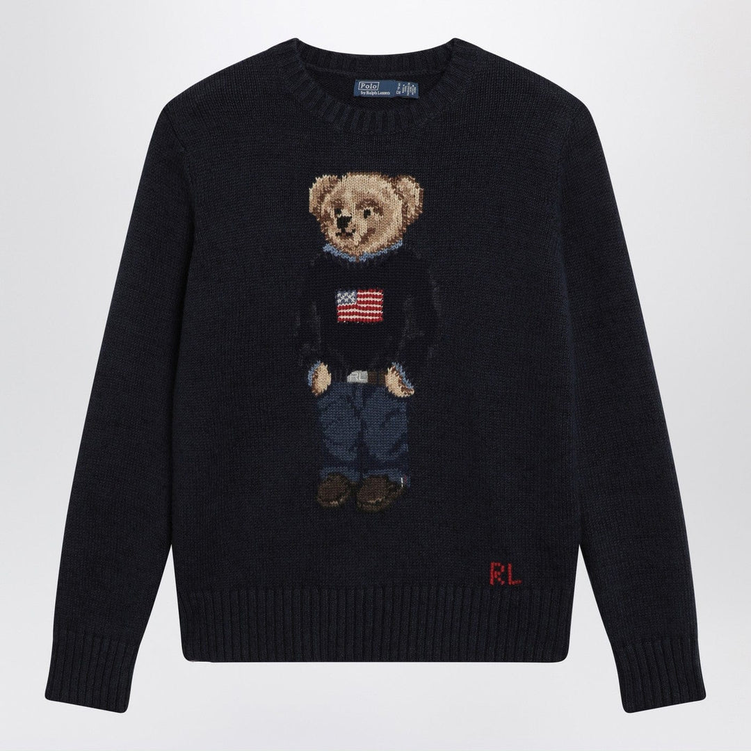 Shirts &amp; Tops Polo Ralph Lauren - Navy blue Polo Bear sweater Brand