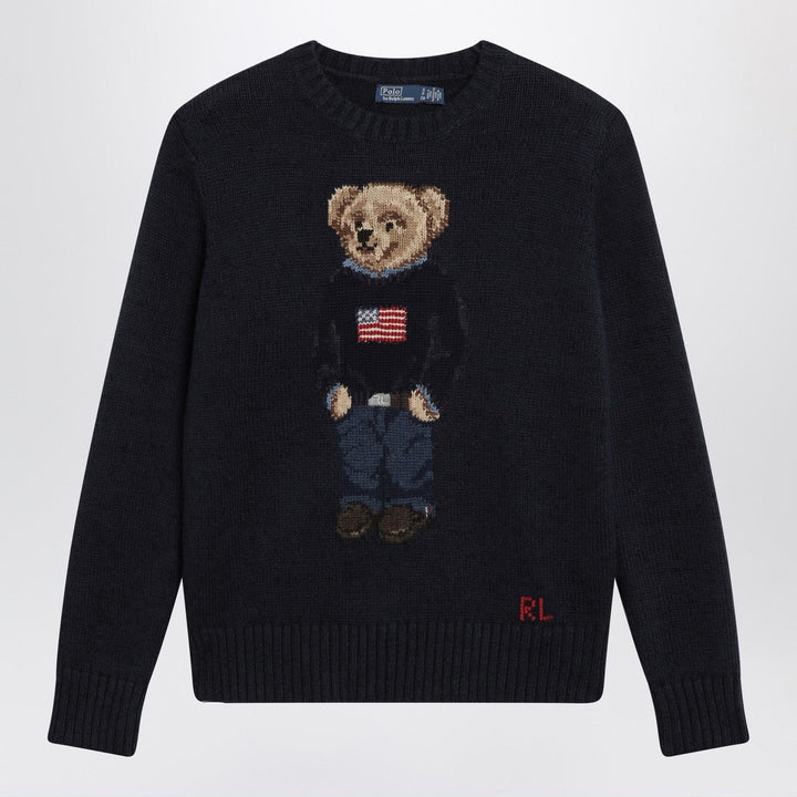 Shirts &amp; Tops Polo Ralph Lauren - Navy blue Polo Bear sweater Brand