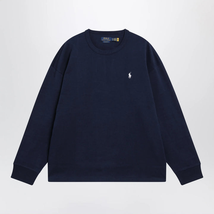 Polo Ralph Lauren - Navy cotton Relaxed-Fit crewneck sweatshirt Brand Shirts &amp; Tops S